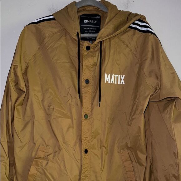 Matix Compton Surf Club Los Angeles Tan Windbreaker Size L - Picture 3 of 13